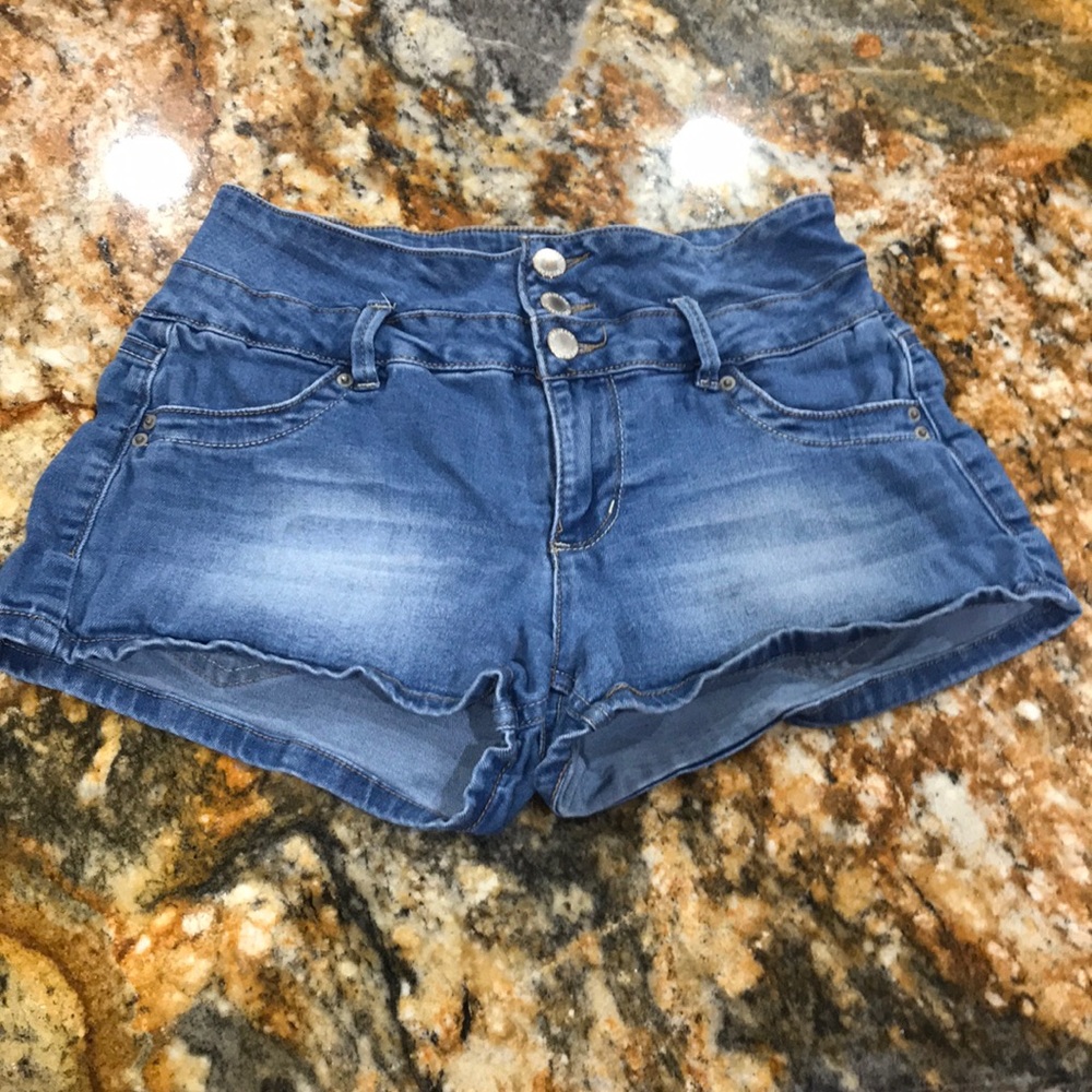High rise YMI denim shorts